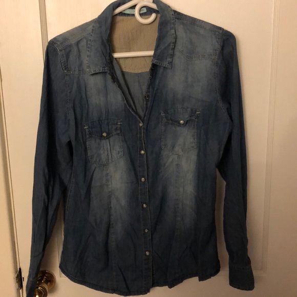 Maurices Tops - Maurices 100% cotton long sleeve button up top